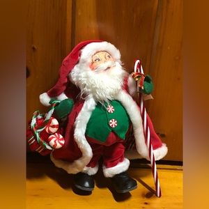 Santa With Candy 9 Inch Annalee Doll 2004